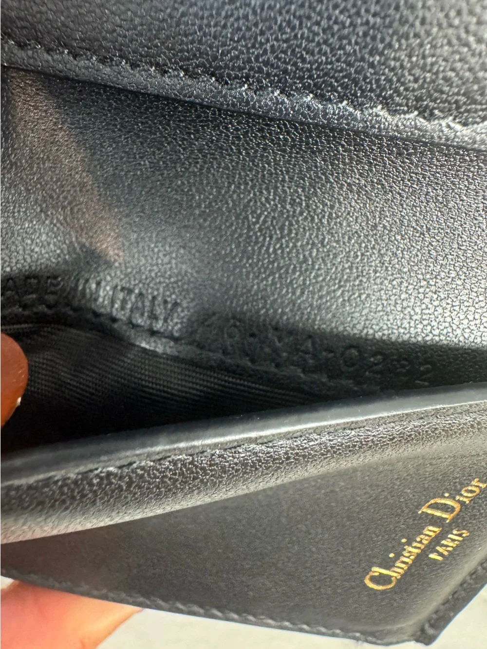 Christian Dior Lotus Saddle Trifold Compact Wallet